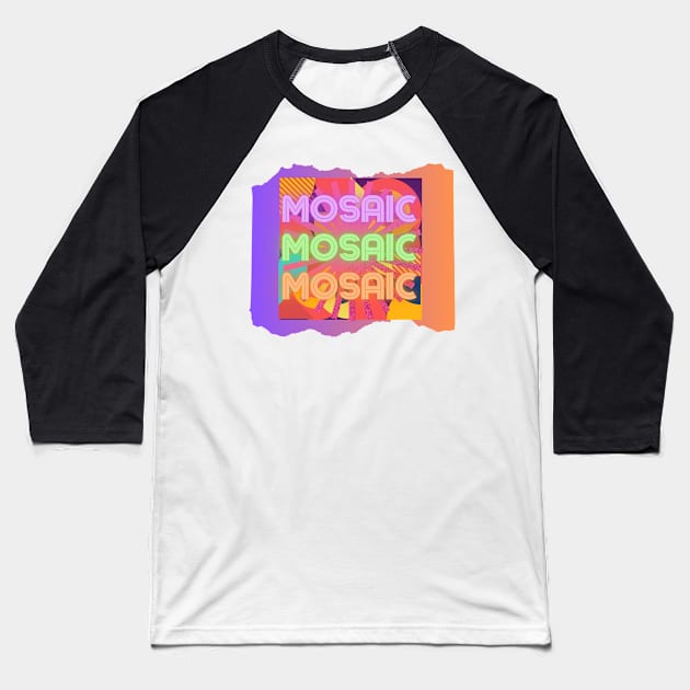 Mosaic Baseball T-Shirt by Fuzzer